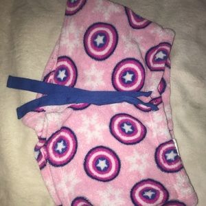 Captain America PJ shorts